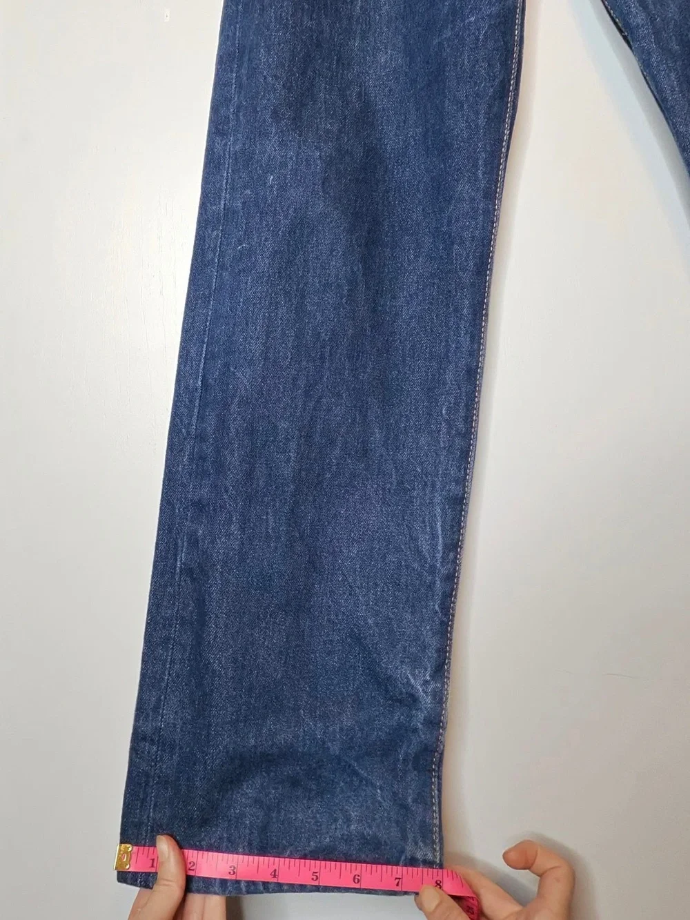 Levi's 501 Original Jeans Mens 34x32 Indigo Blue NEW Shrink-to-Fit Button Fly